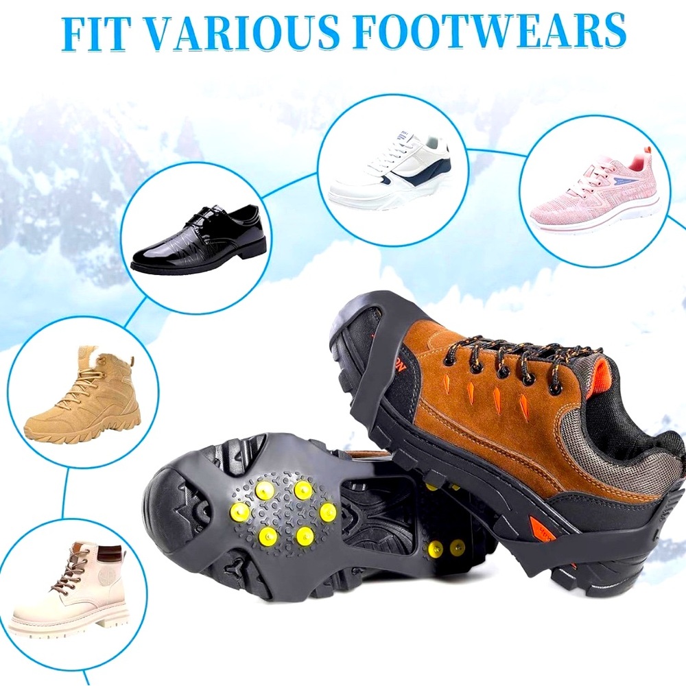 Ice Cleats for Boots Shoes ( 1 pair set )